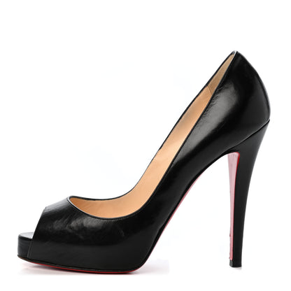 Christian Louboutin Kid Very Prive 120 Pumps 37 Black 1 of 4