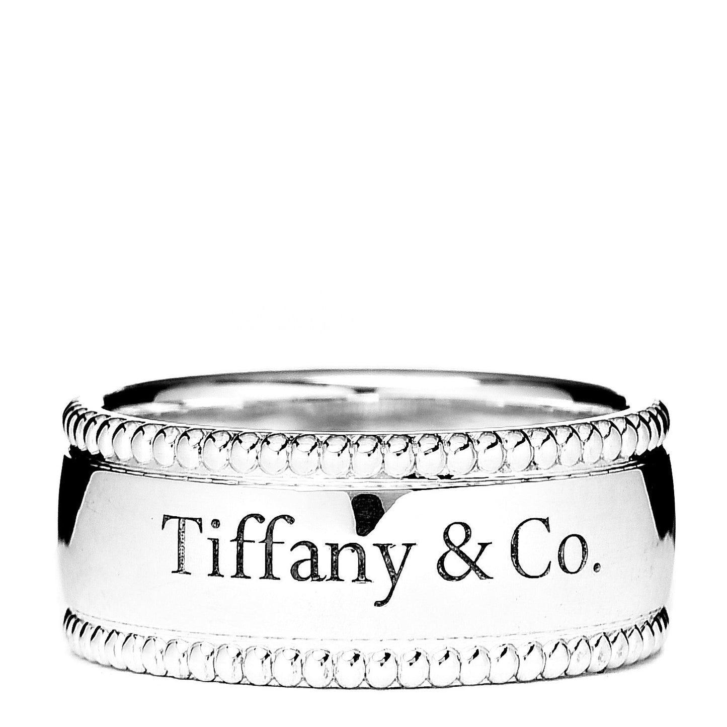 Sterling Silver Milgrain I Love You Band Ring 52 6