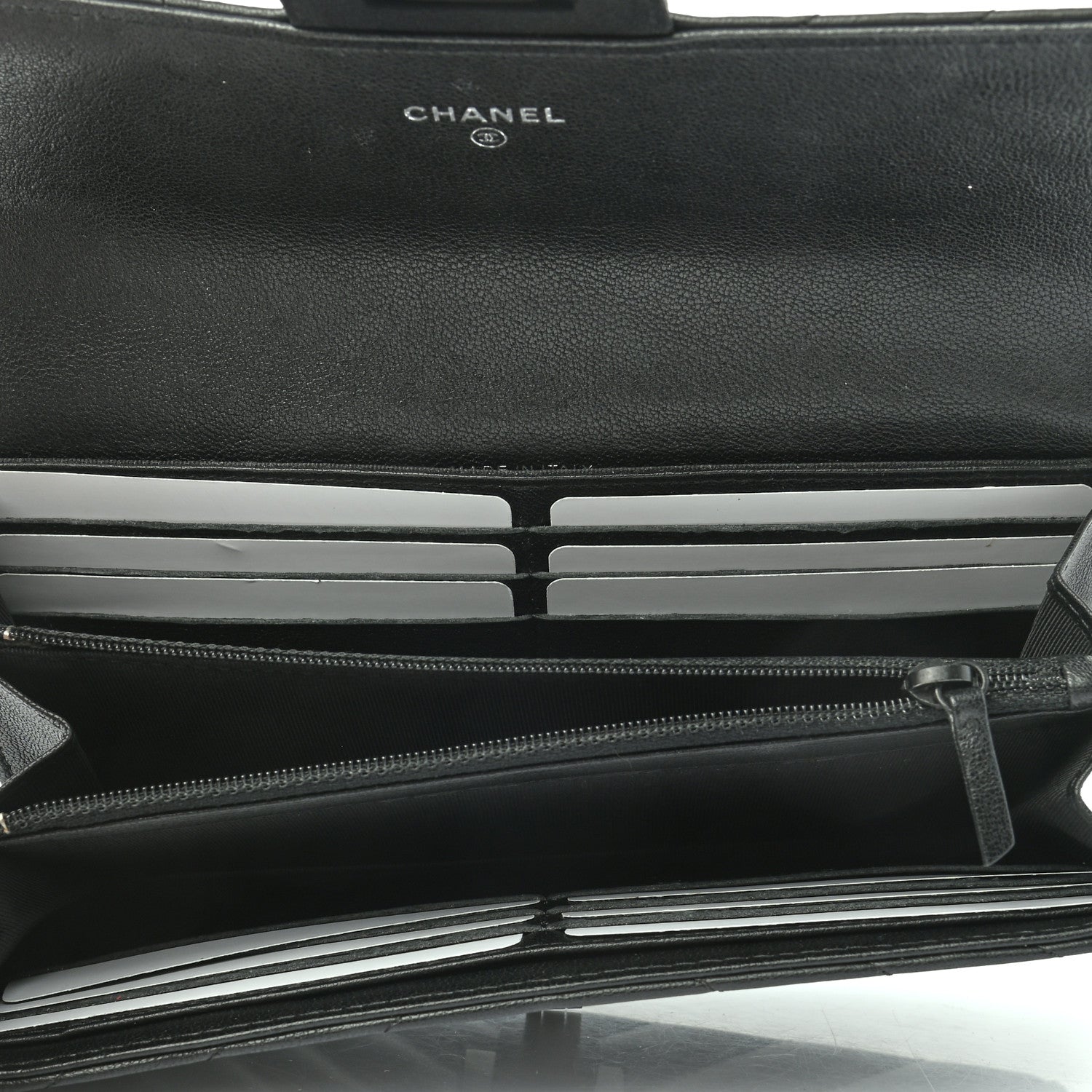 Chanel Aged Calfskin Chevron Quilted 2.55 Reissue Flap Wallet So Black 5 of 8