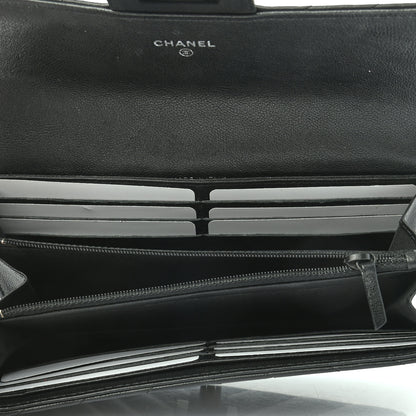 Chanel Aged Calfskin Chevron Quilted 2.55 Reissue Flap Wallet So Black 5 of 8