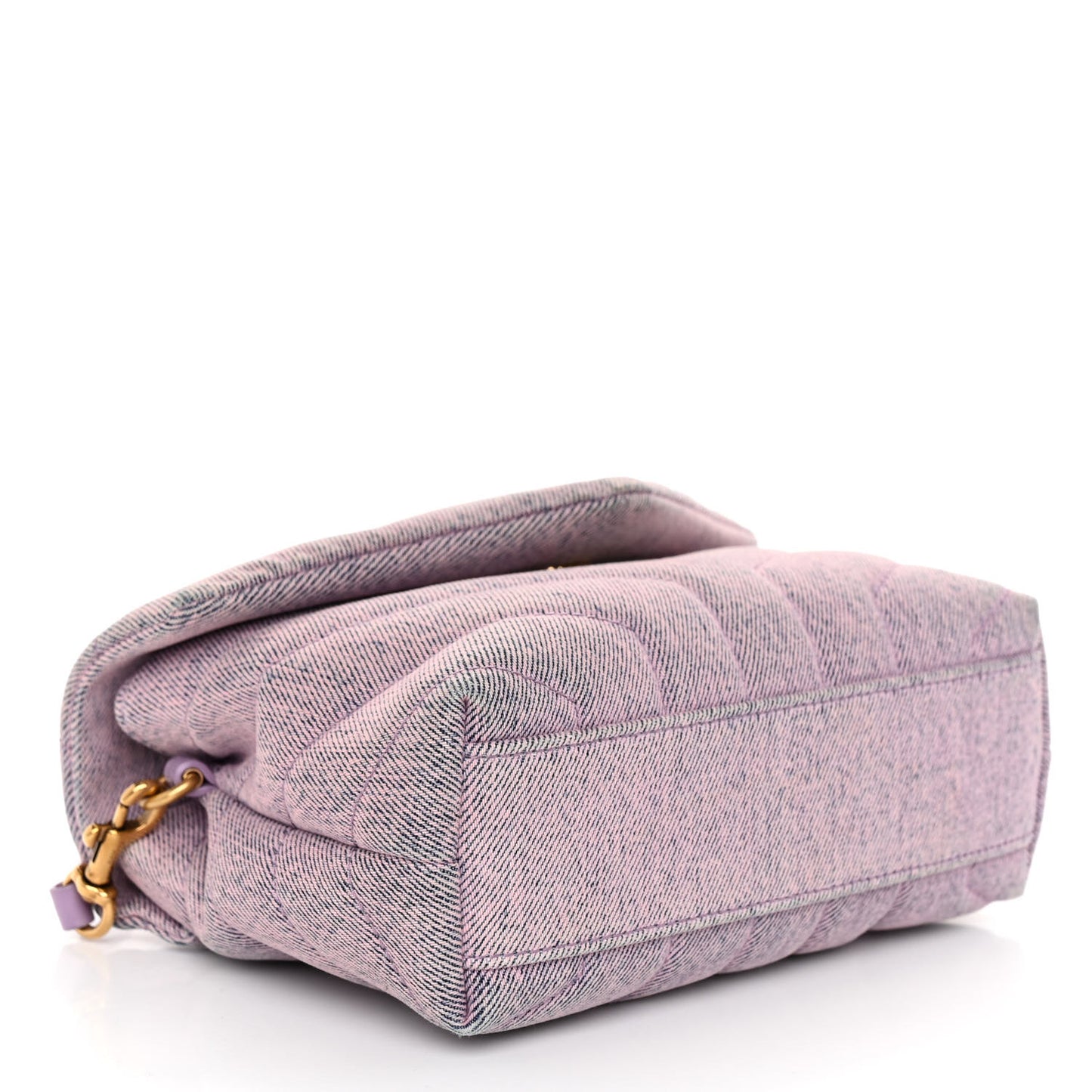 Denim Y Quilted Monogram Toy Loulou Crossbody Bag Bleached Lilac