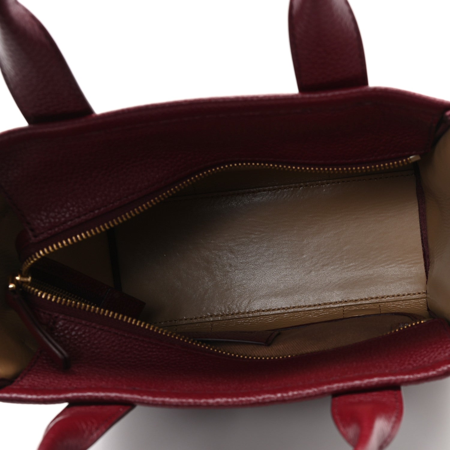 Marc Jacobs Grained Calfskin Small The Tote Bag Cherry 5 of 10