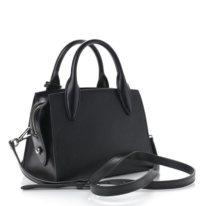 Prada Saffiano Cuir Calfskin Small Kristen Black 2 of 10