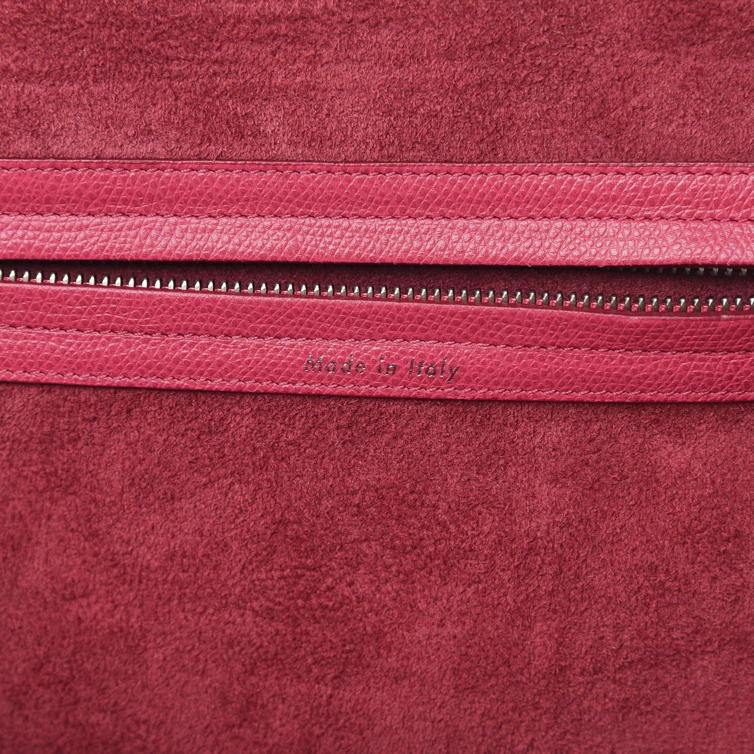 Celine Grained Calfskin Medium Phantom Luggage Fuchsia 7 of 15