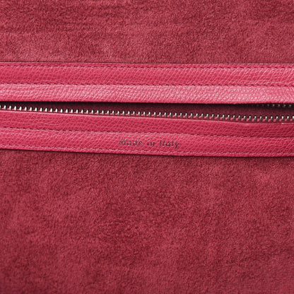 Celine Grained Calfskin Medium Phantom Luggage Fuchsia 7 of 15