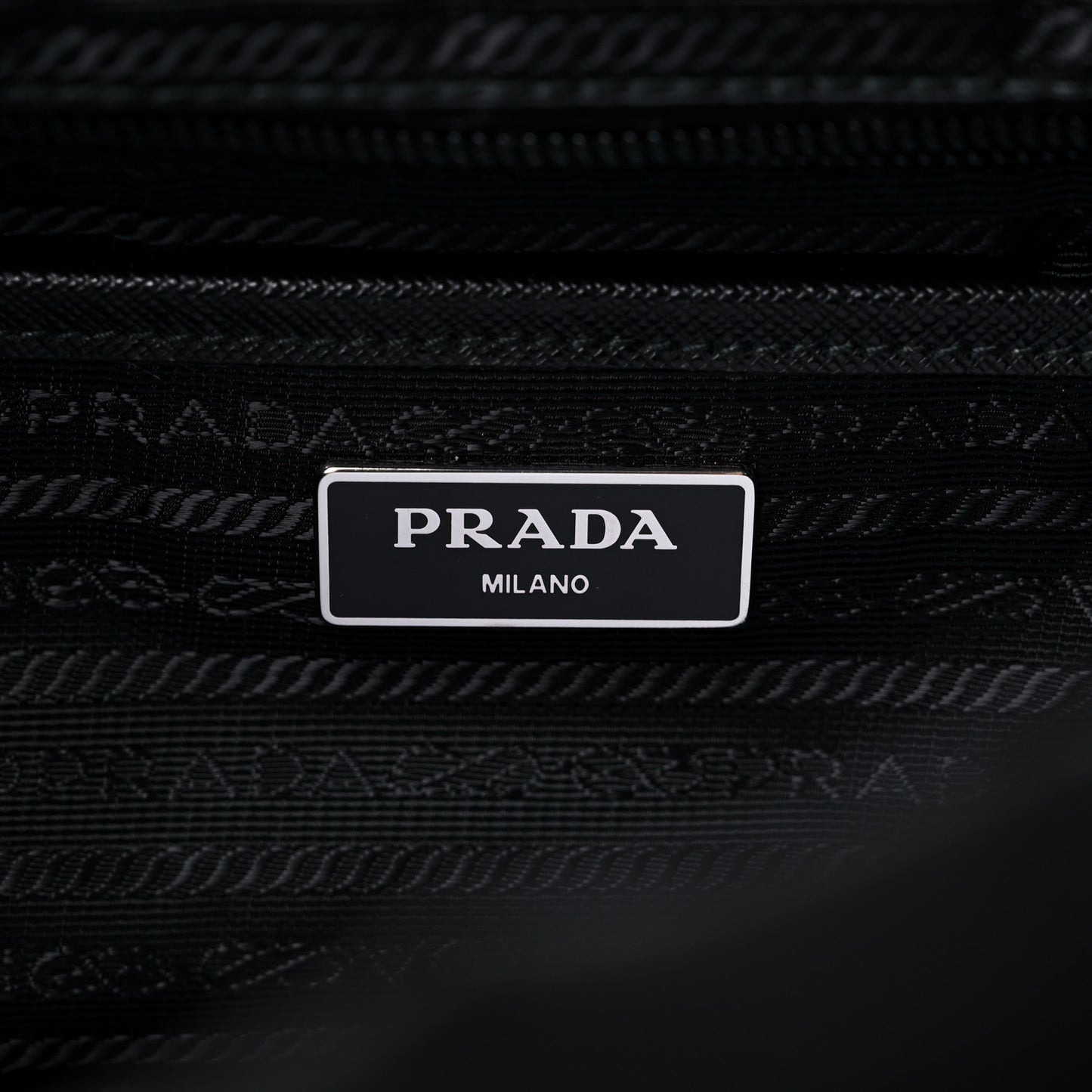 Re-Nylon Saffiano Medium Backpack Black