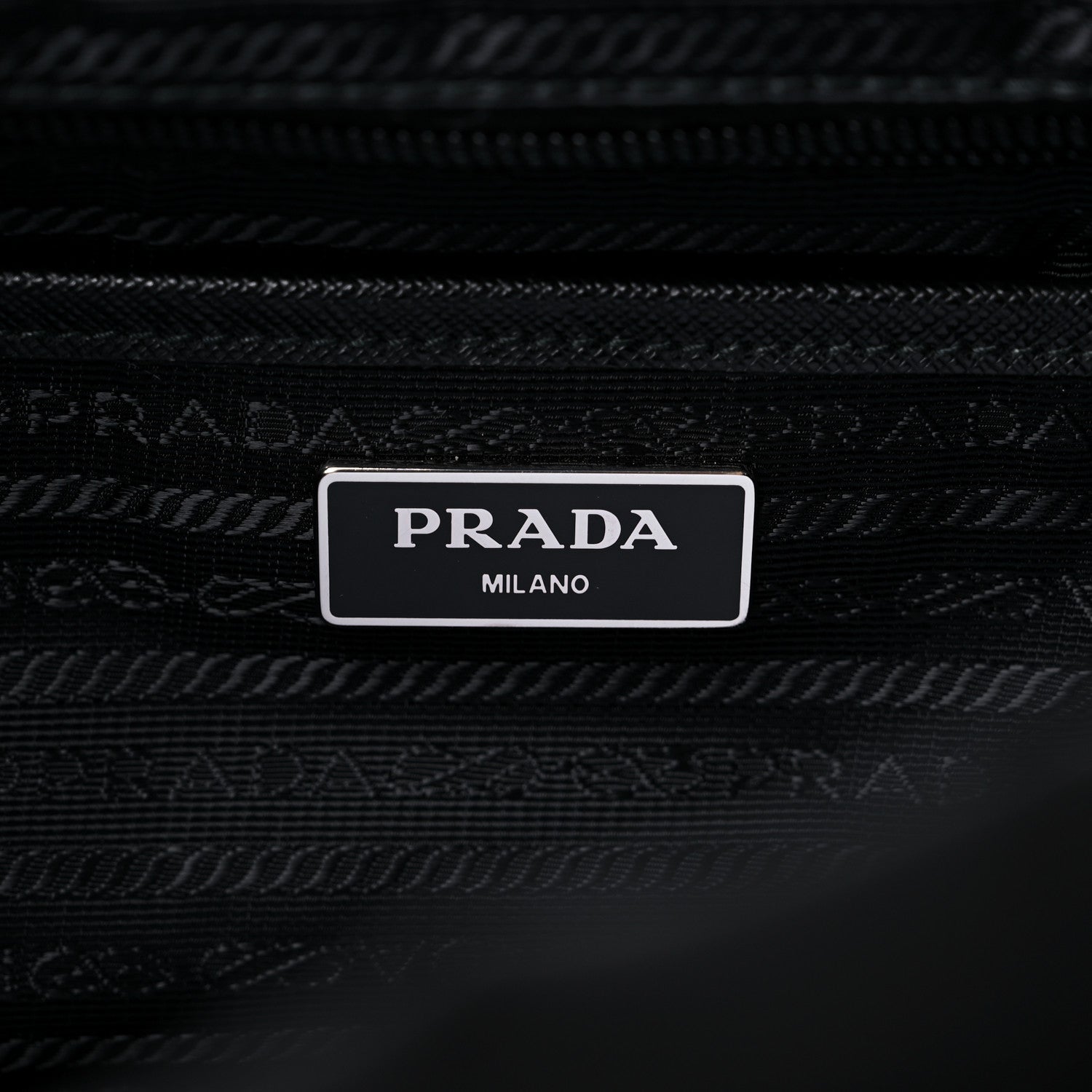 Prada Re-Nylon Saffiano Medium Backpack Black 7 of 9