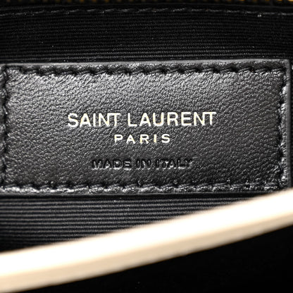 Saint Laurent Calfskin Y Quilted Monogram Toy Loulou Crossbody Bag Blanc Vintage 6 of 10