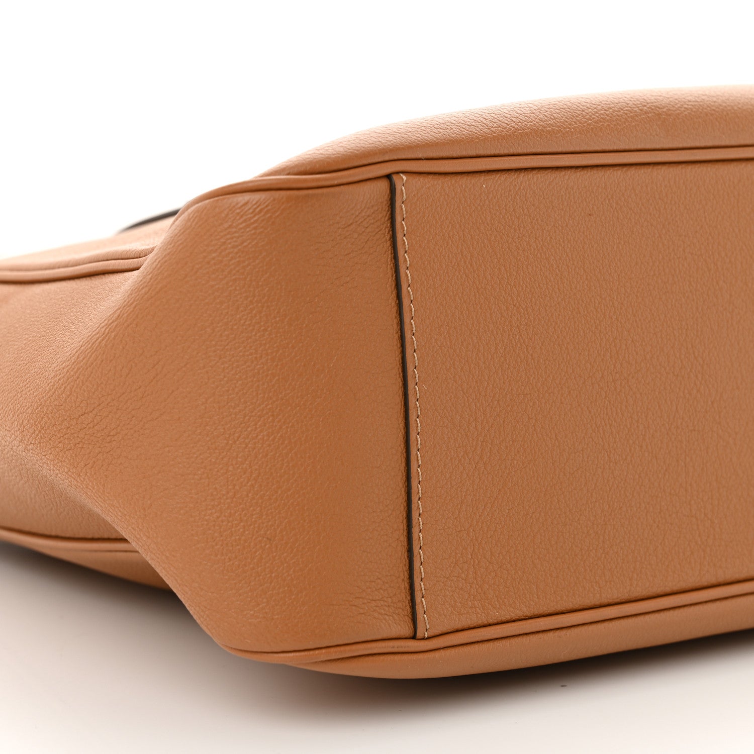 Delvaux Grained Calfskin Pin Surpique Bucket Vegetal Ivory 9 of 10