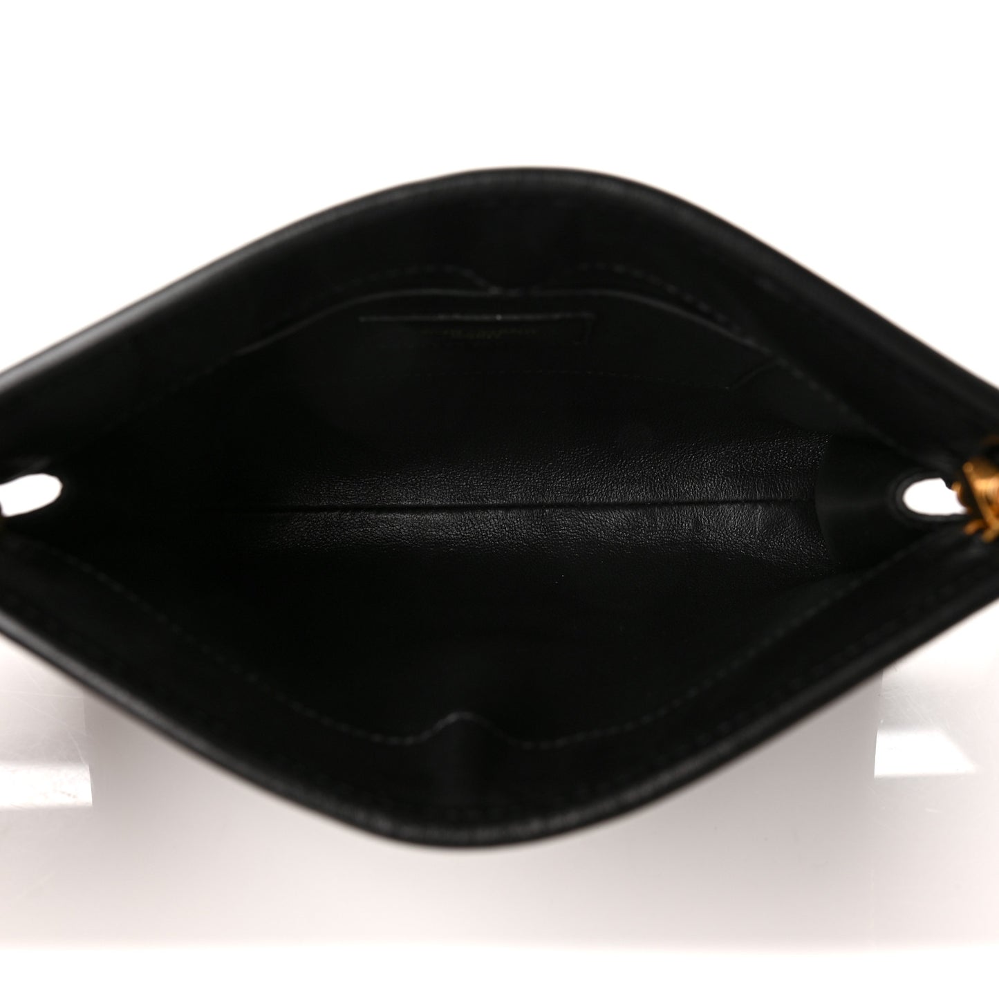 Lambskin Quilted Monogram Baby Victoire Chain Clutch Bag Black
