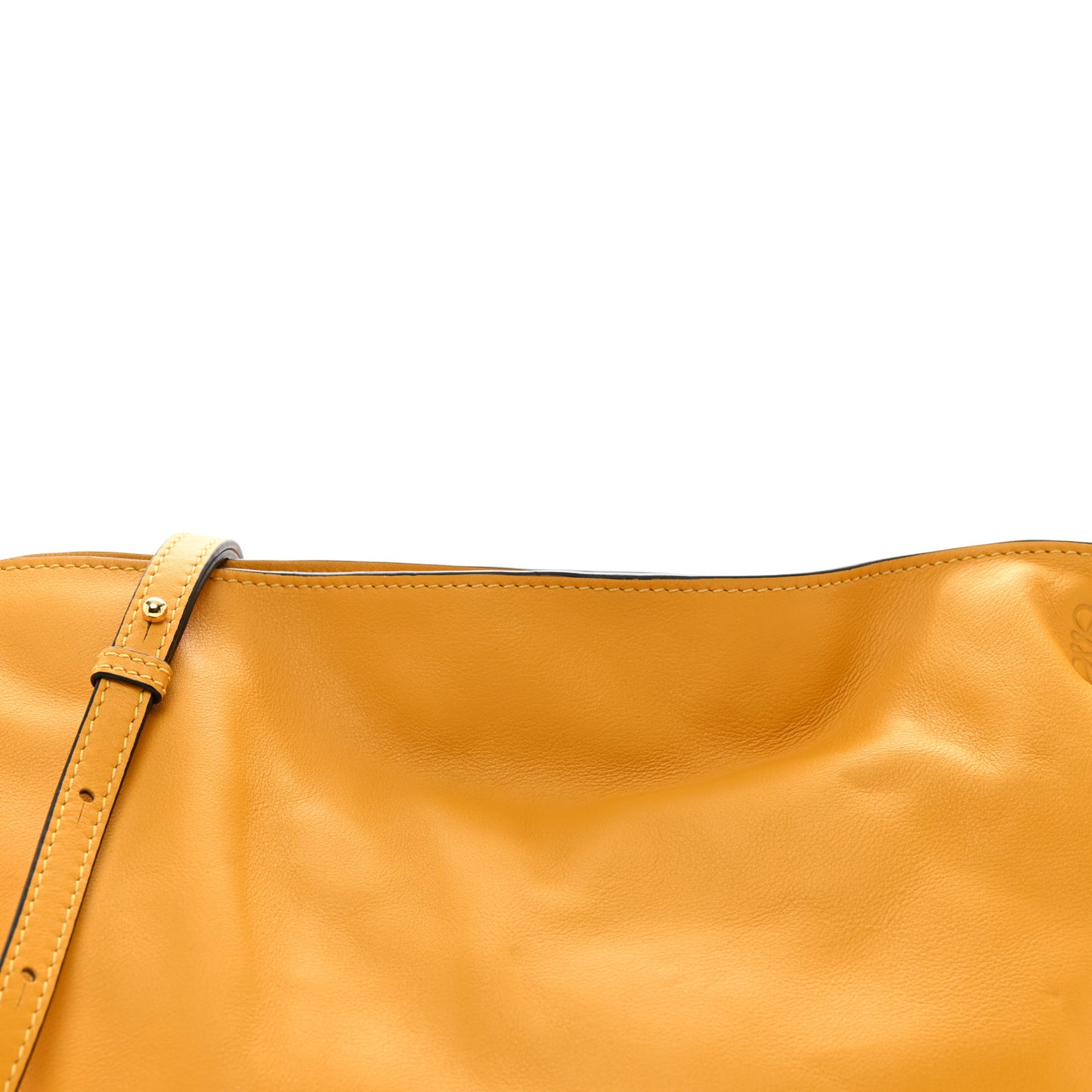Nappa Medium Flamenco Knot Bag Mustard