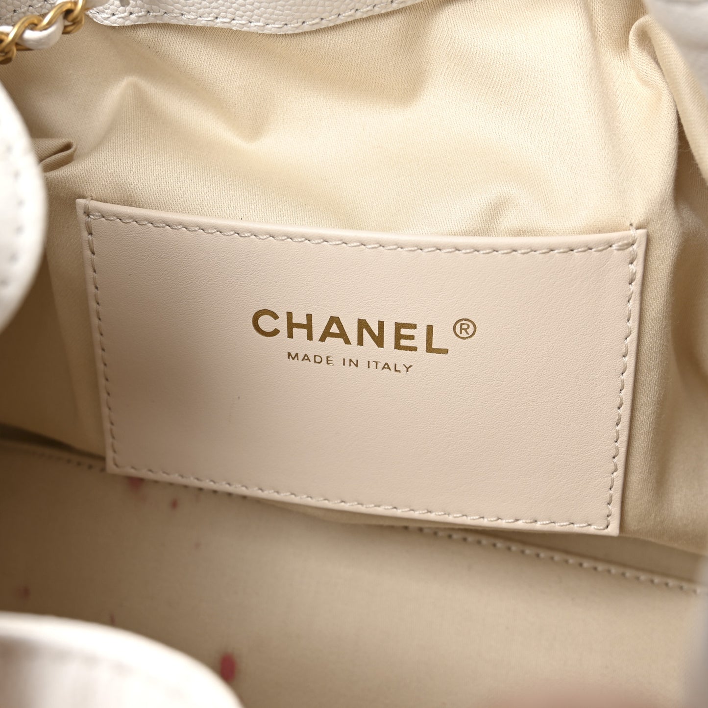 Caviar Quilted Small Chanel 25 Handbag White