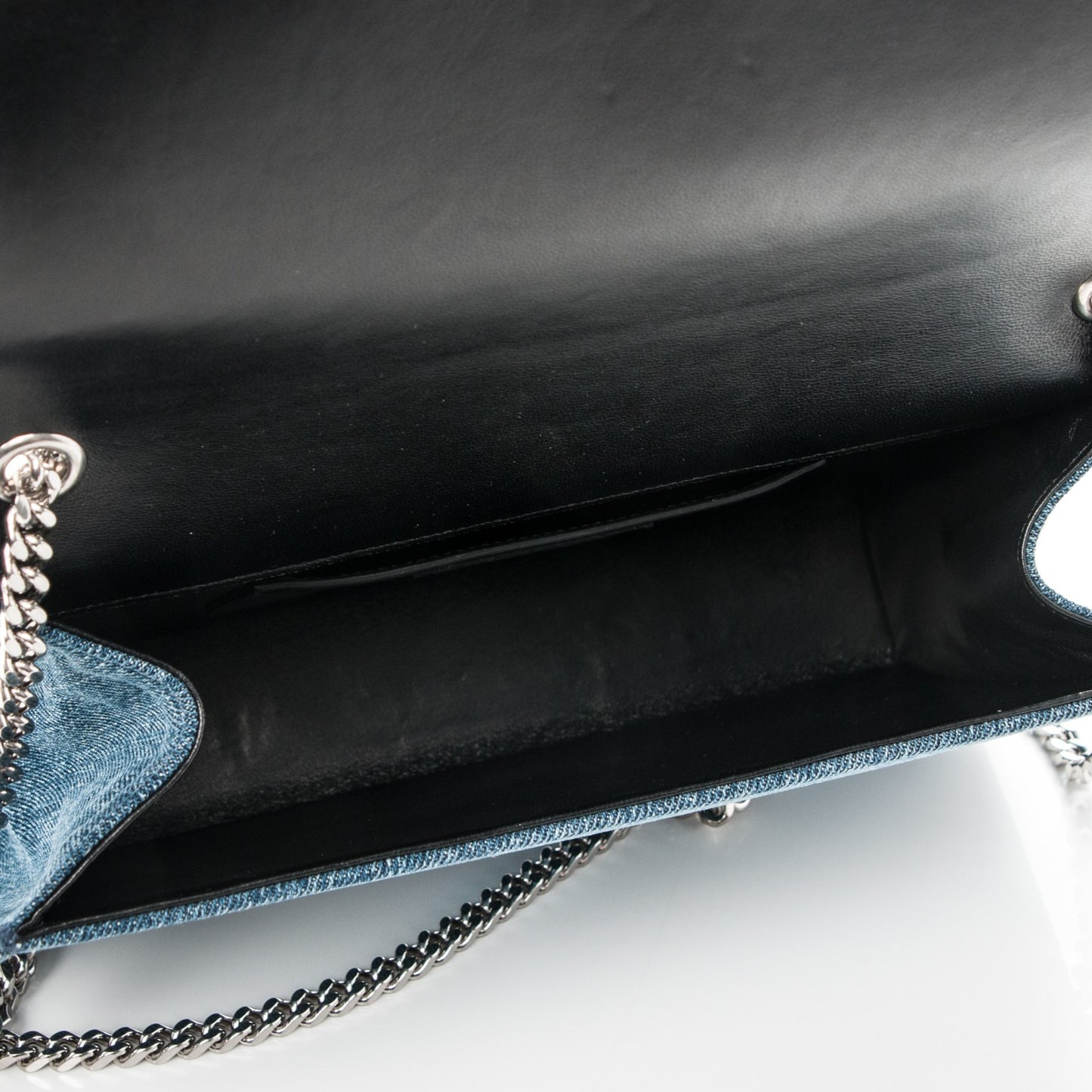 Denim Medium Classic Monogram Satchel Dirty Light Blue