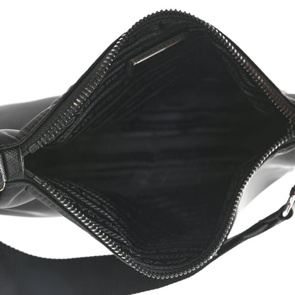 Prada Re-Nylon Saffiano Pocket Zippered Shoulder Bag Black 6 of 13