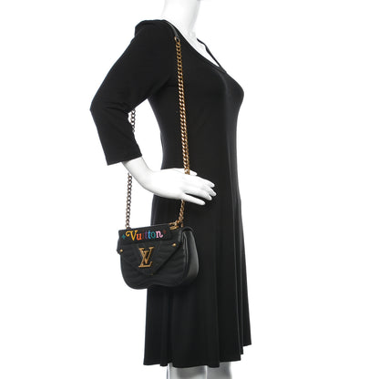 Louis Vuitton Calfskin New Wave Chain PM Black 2 of 9