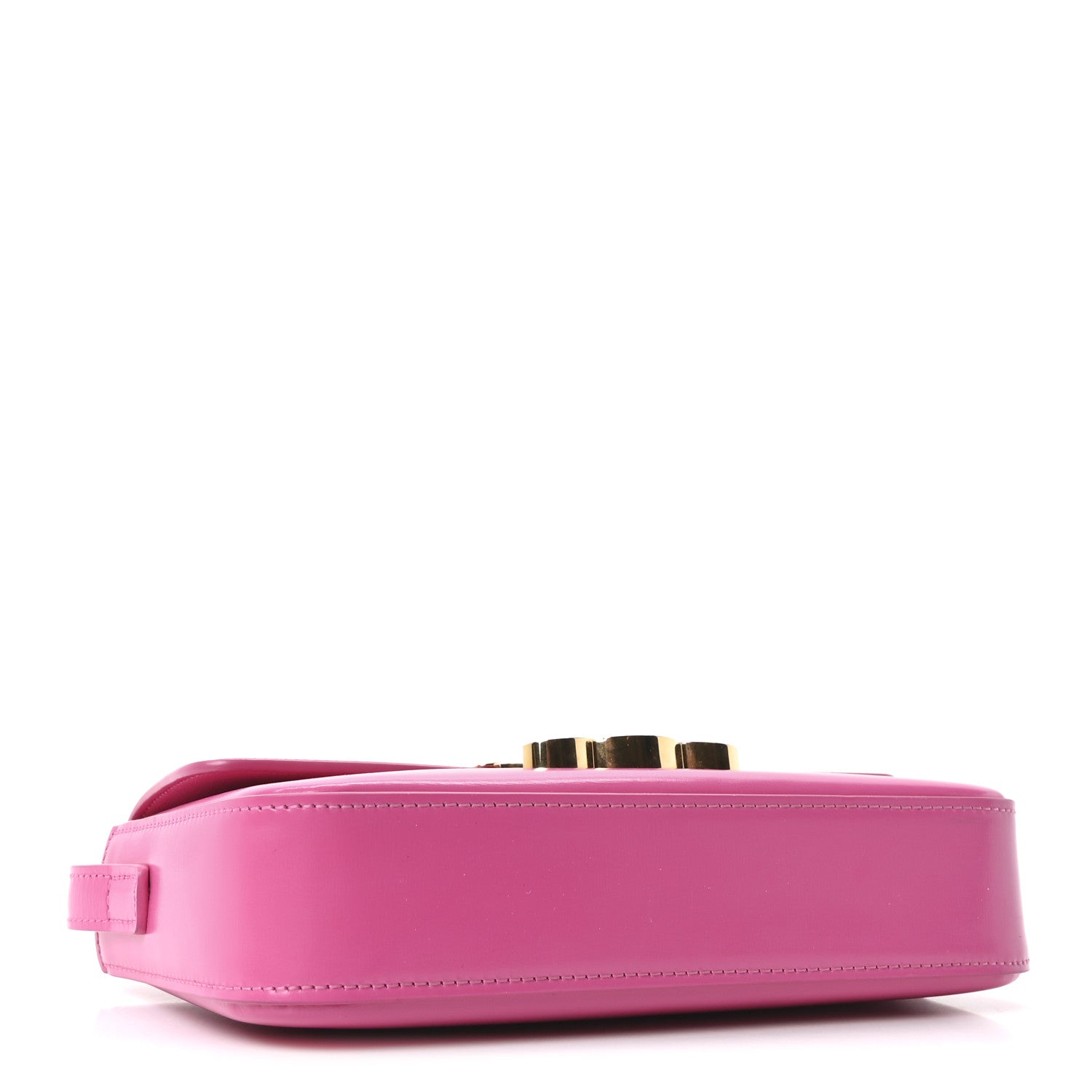 Celine Shiny Calfskin Triomphe Shoulder Bag Fuchsia 4 of 11