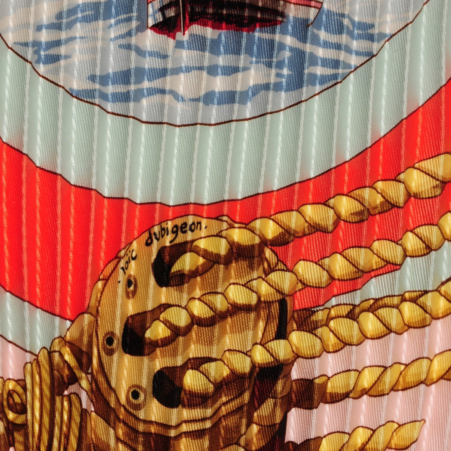 Hermes Silk Plisse Belles Amures Scarf 90 6 of 7