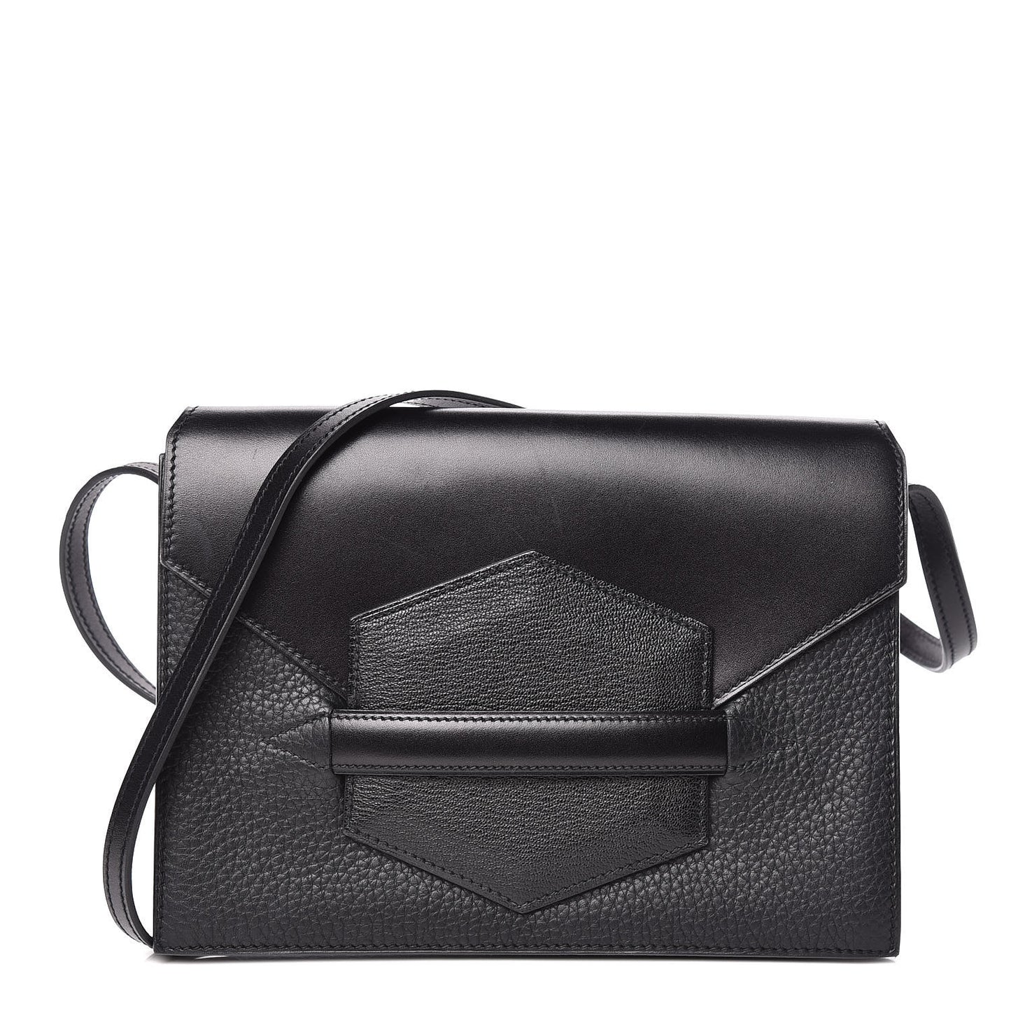 Box Taurillon Clemence Faco Clutch Black