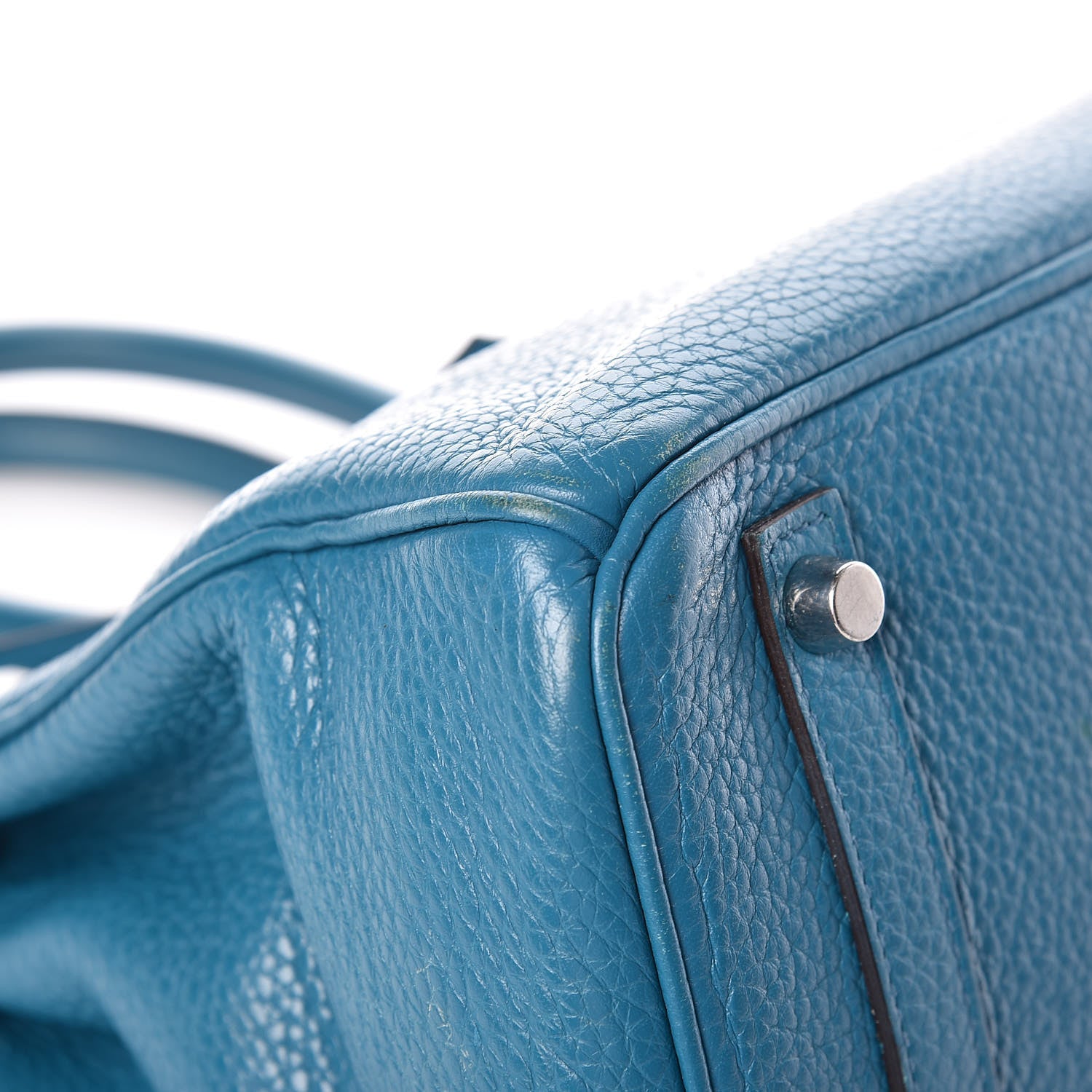 Hermes Taurillon Clemence Birkin 30 Bleu Izmir 30 of 34