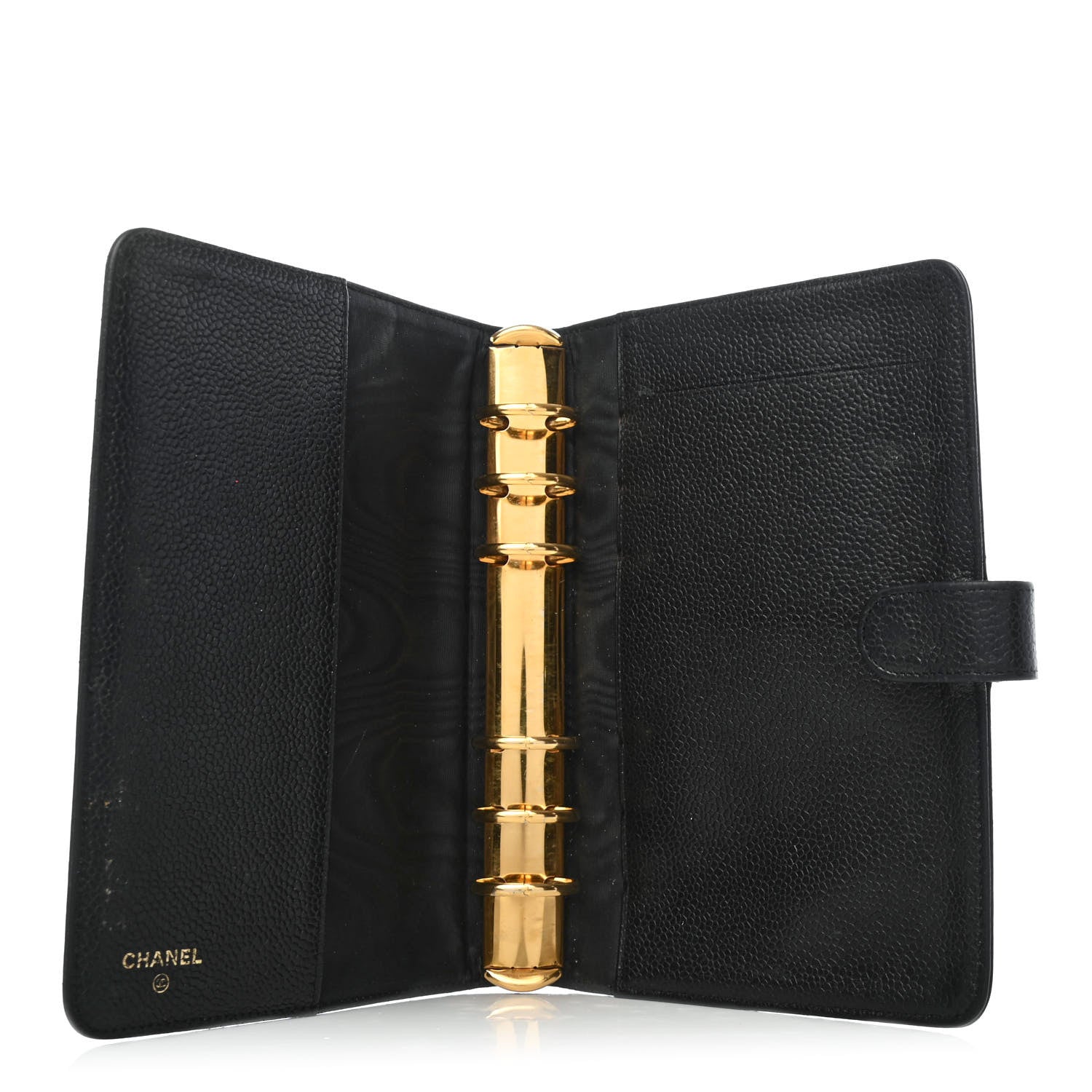 Chanel Caviar CC Medium Ring Agenda Planner Black 3 of 4