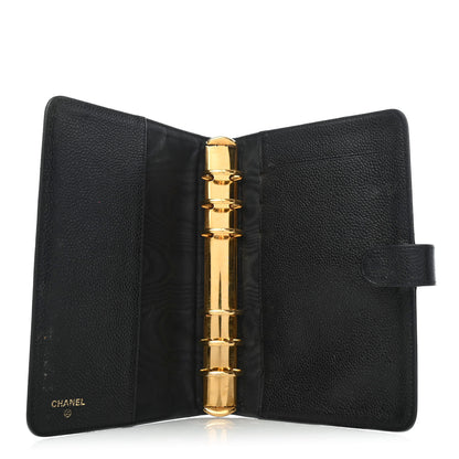 Chanel Caviar CC Medium Ring Agenda Planner Black 3 of 4