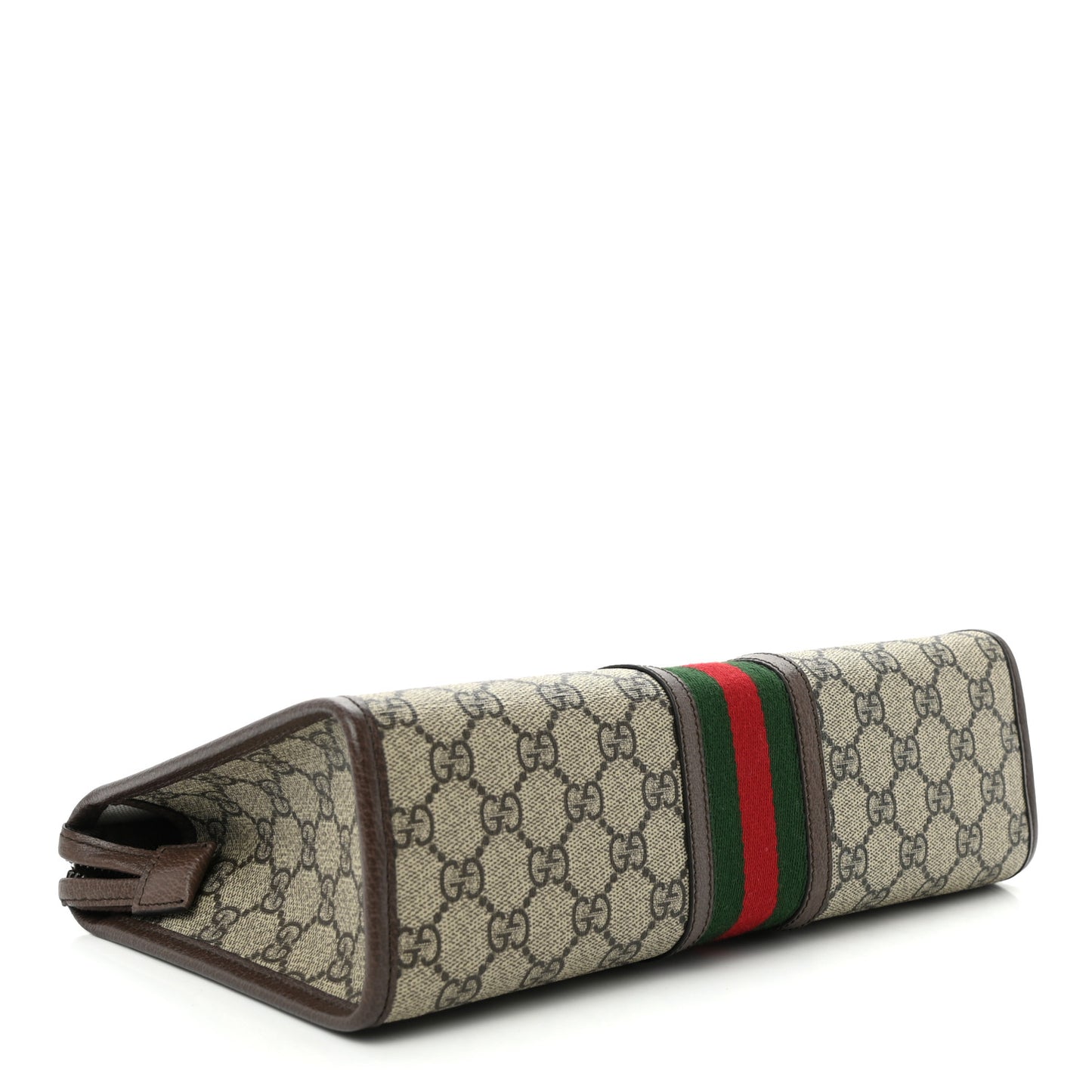 GG Supreme Monogram Web Ophidia GG Toiletry Case Beige New Acero