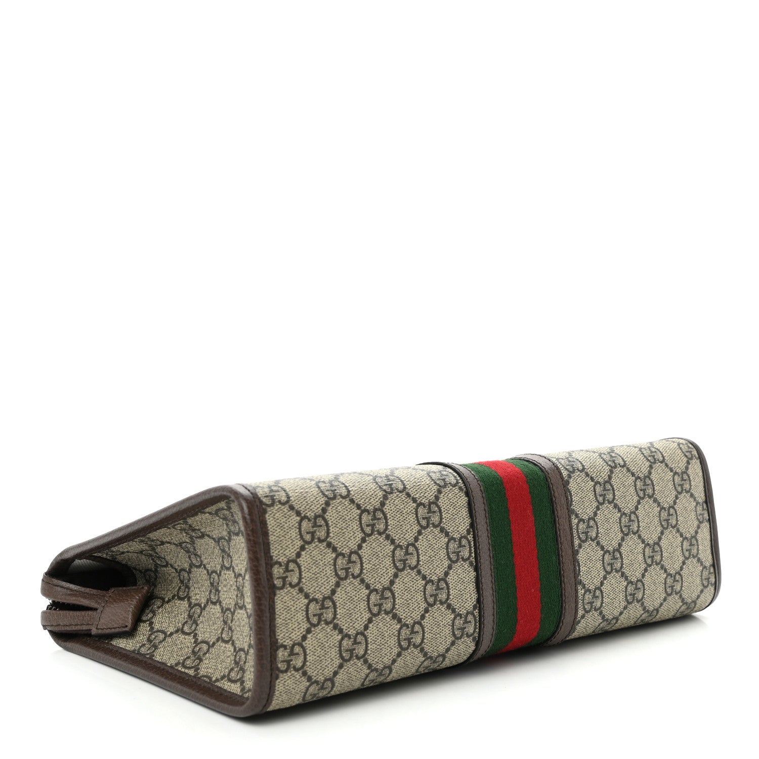Gucci GG Supreme Monogram Web Ophidia GG Toiletry Case Beige New Acero 4 of 7