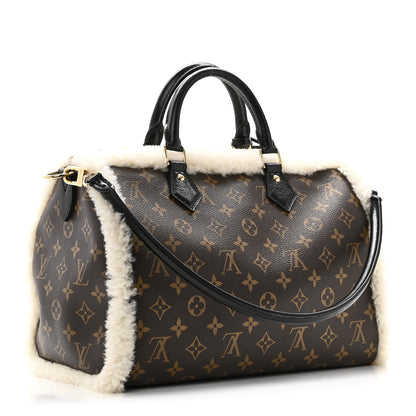 Louis Vuitton Monogram Shearling Speedy Soft 30 Teddy 3 of 9