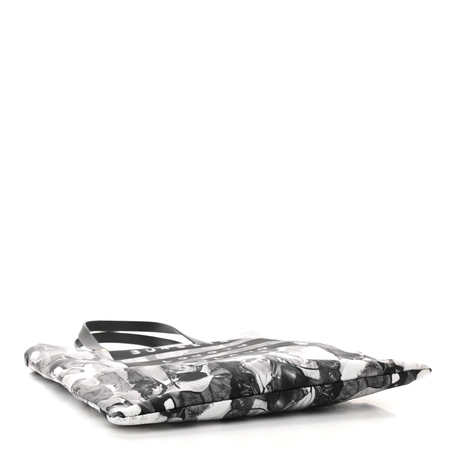 Nylon London Montage Print Flat Tote Bag Black
