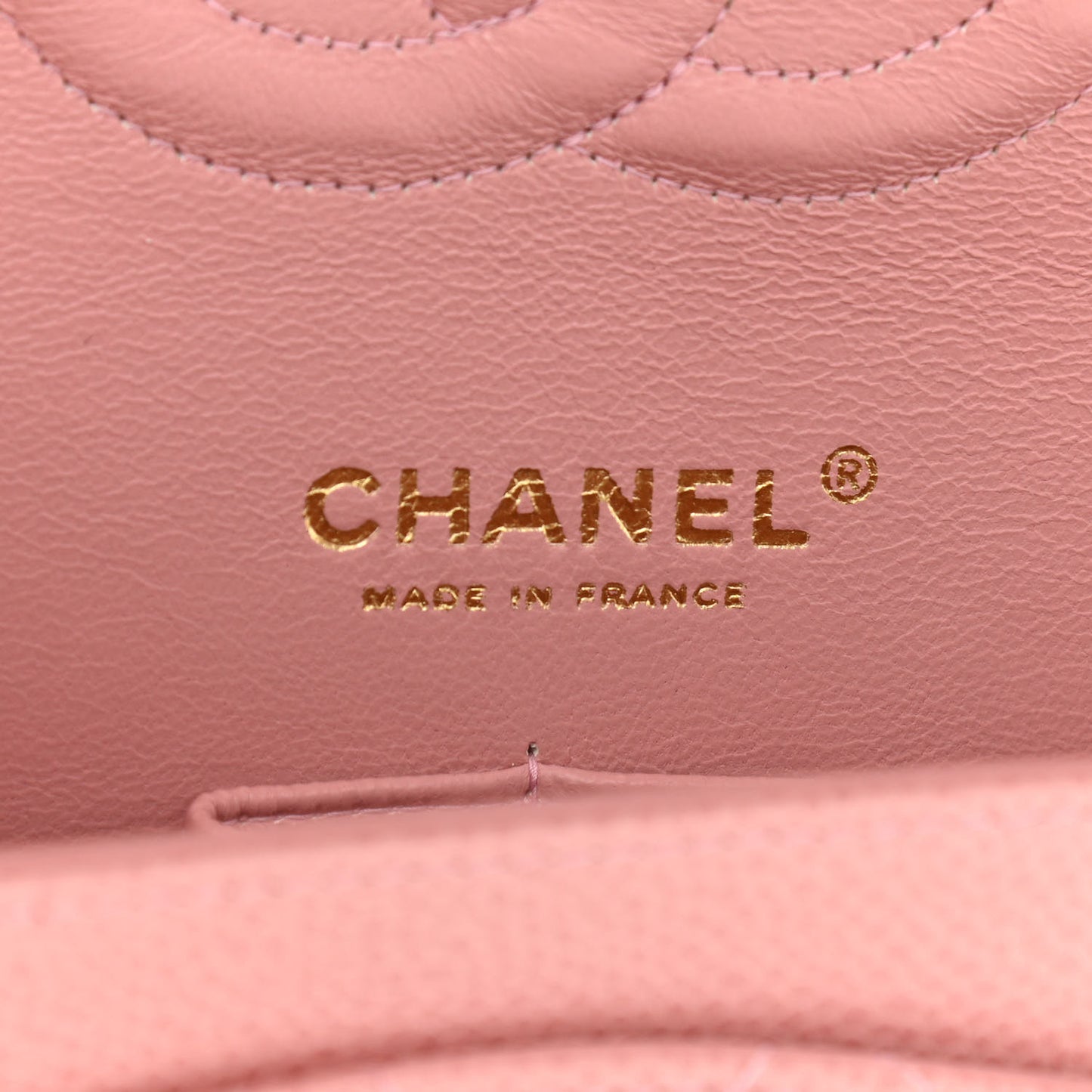 Caviar Quilted Medium Double Flap Pink
