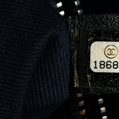 Chanel Caviar Quilted Timeless CC Soft Tote Navy Blue 7 of 10