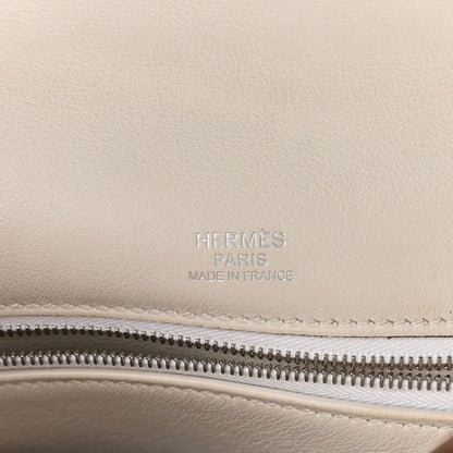Hermes Swift Ghillies Kelly Retourne 32 White Gris Perle 5 of 17