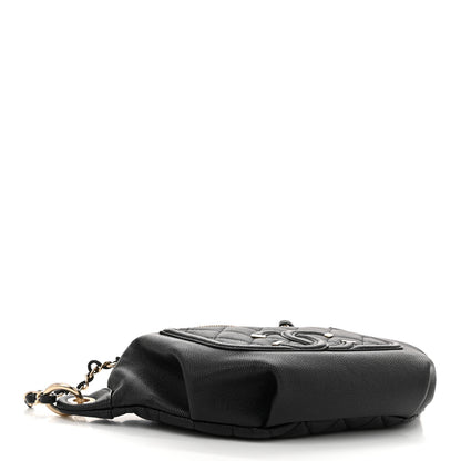 Chanel Caviar Quilted Filigree Waist Bag Black 4 of 10