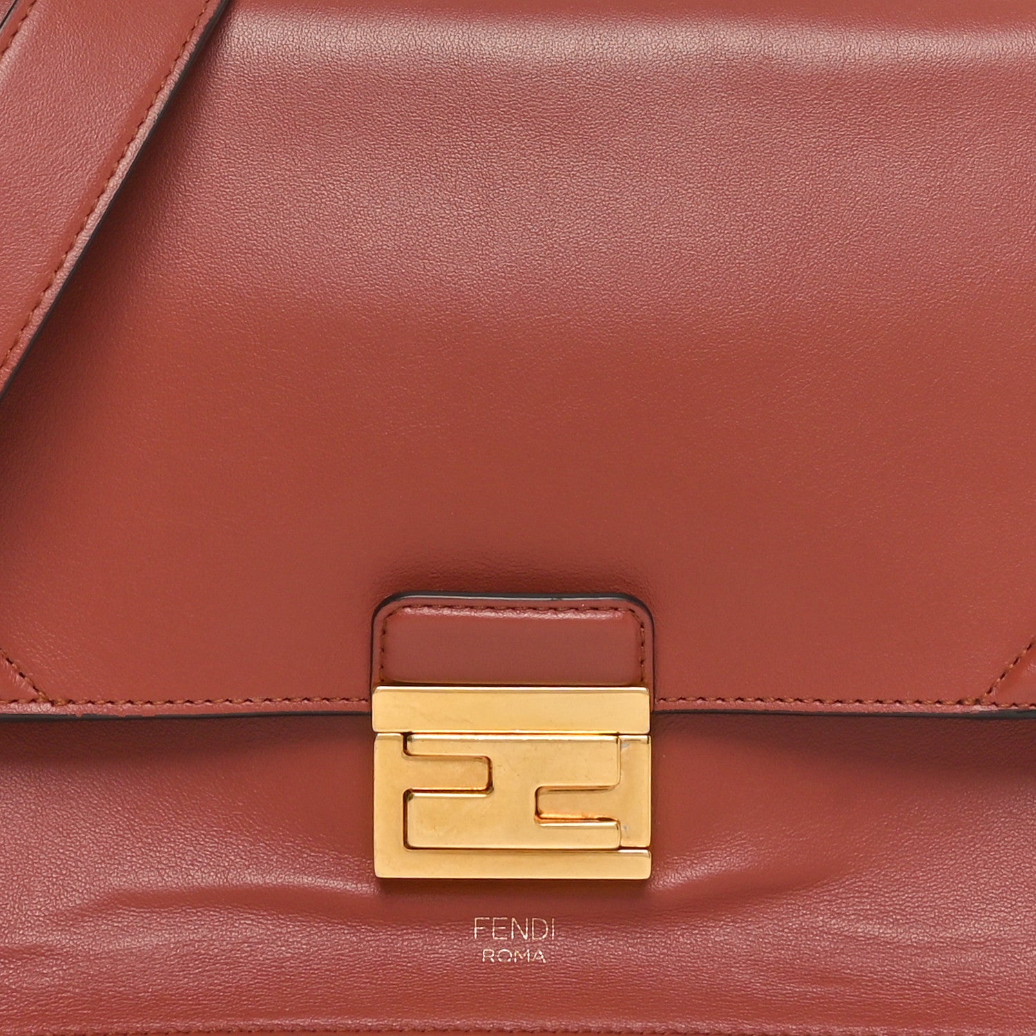 Fendi Vitello Grace Matte F is Fendi Kan U Shoulder Bag Rust 7 of 9