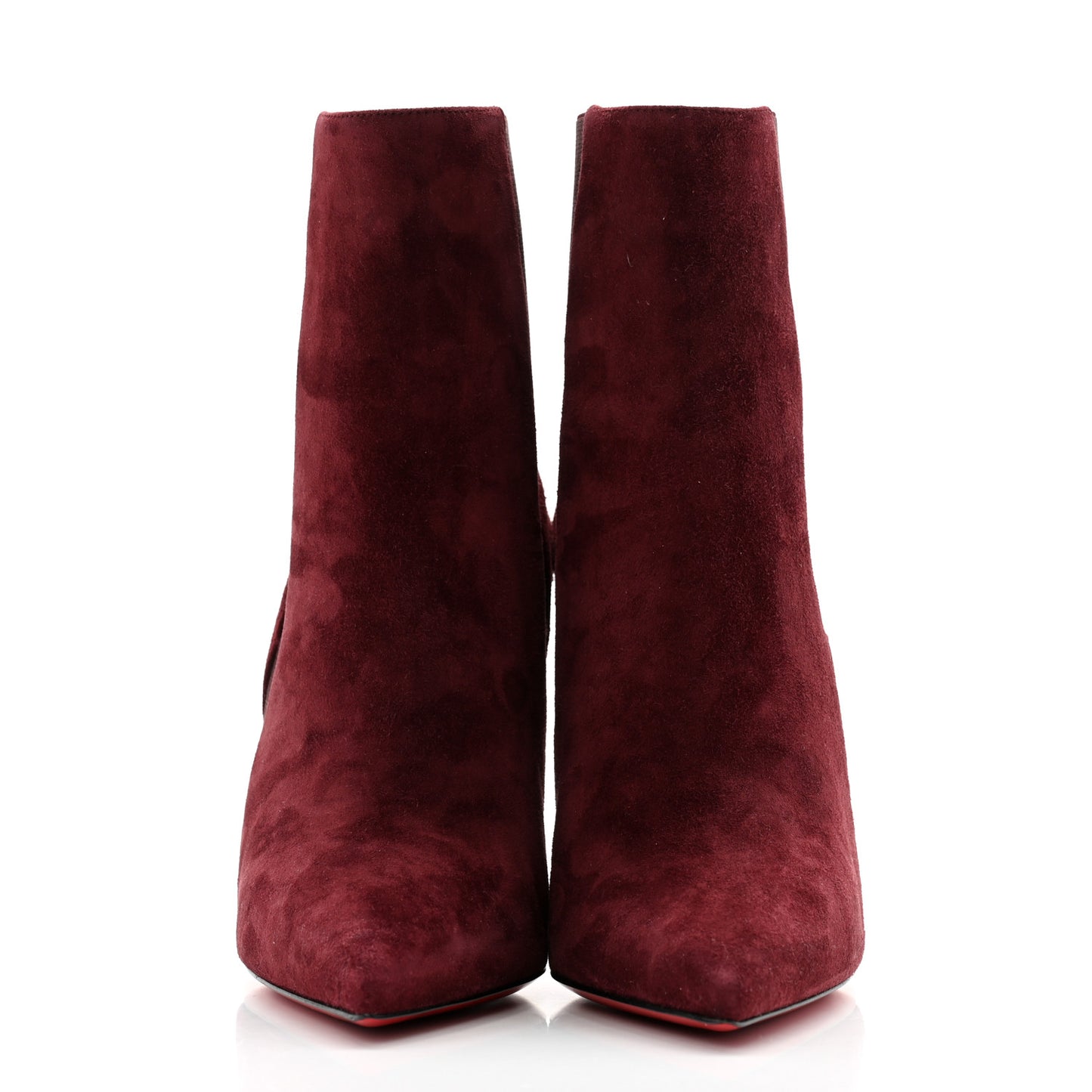 Veau Velours Chelsea Chick 100 Stiletto Boots 39 Bordeaux