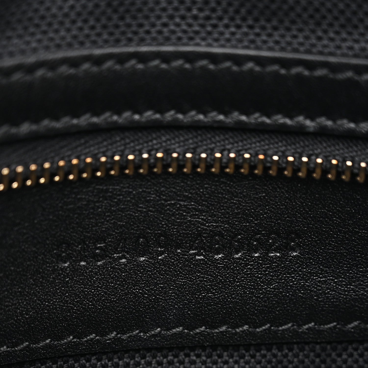 Gucci GG Grainy Calfskin Emblem Small Half Moon Shoulder Black 7 of 11