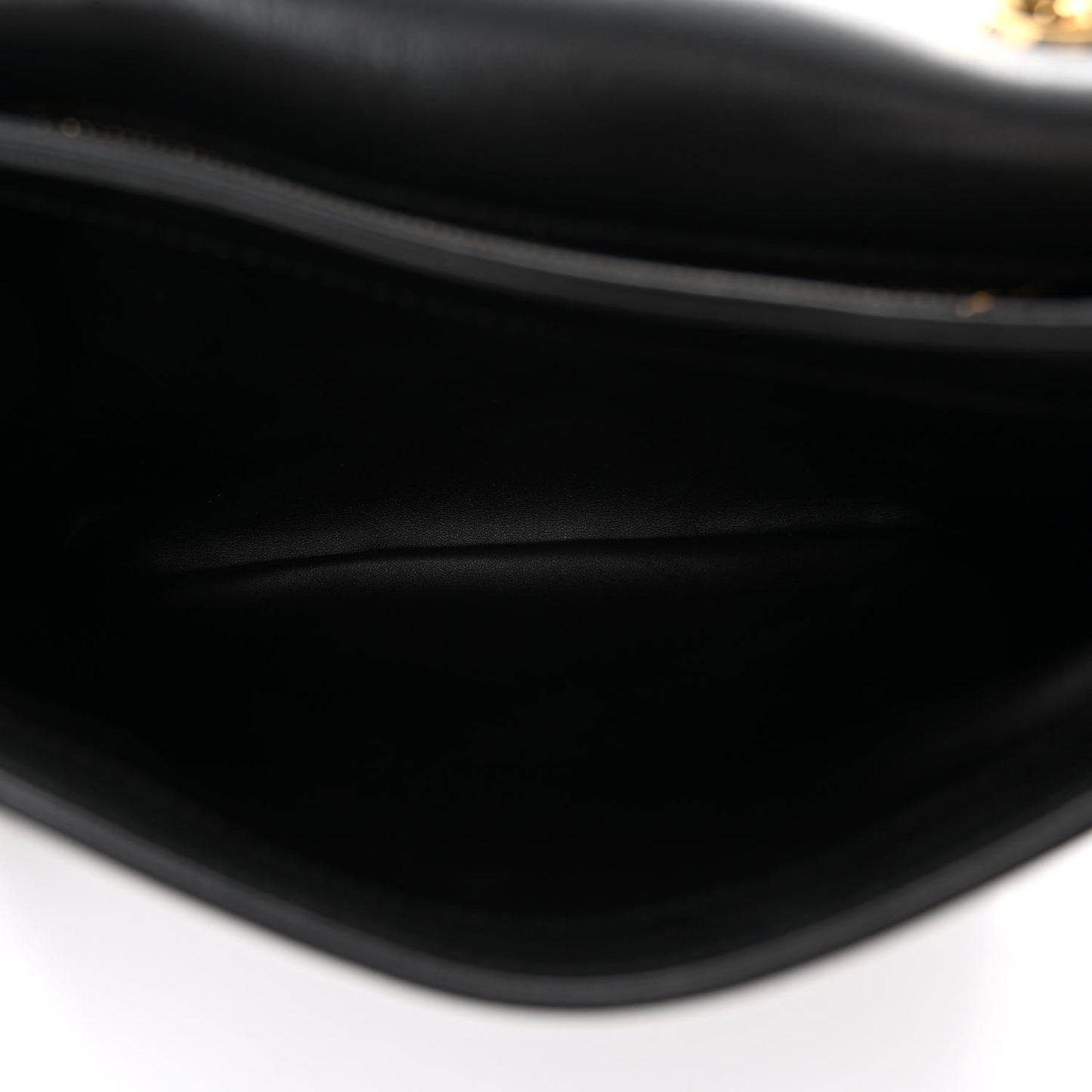 Roxy Calfskin Web Medium Blondie Shoulder Flap Bag Black