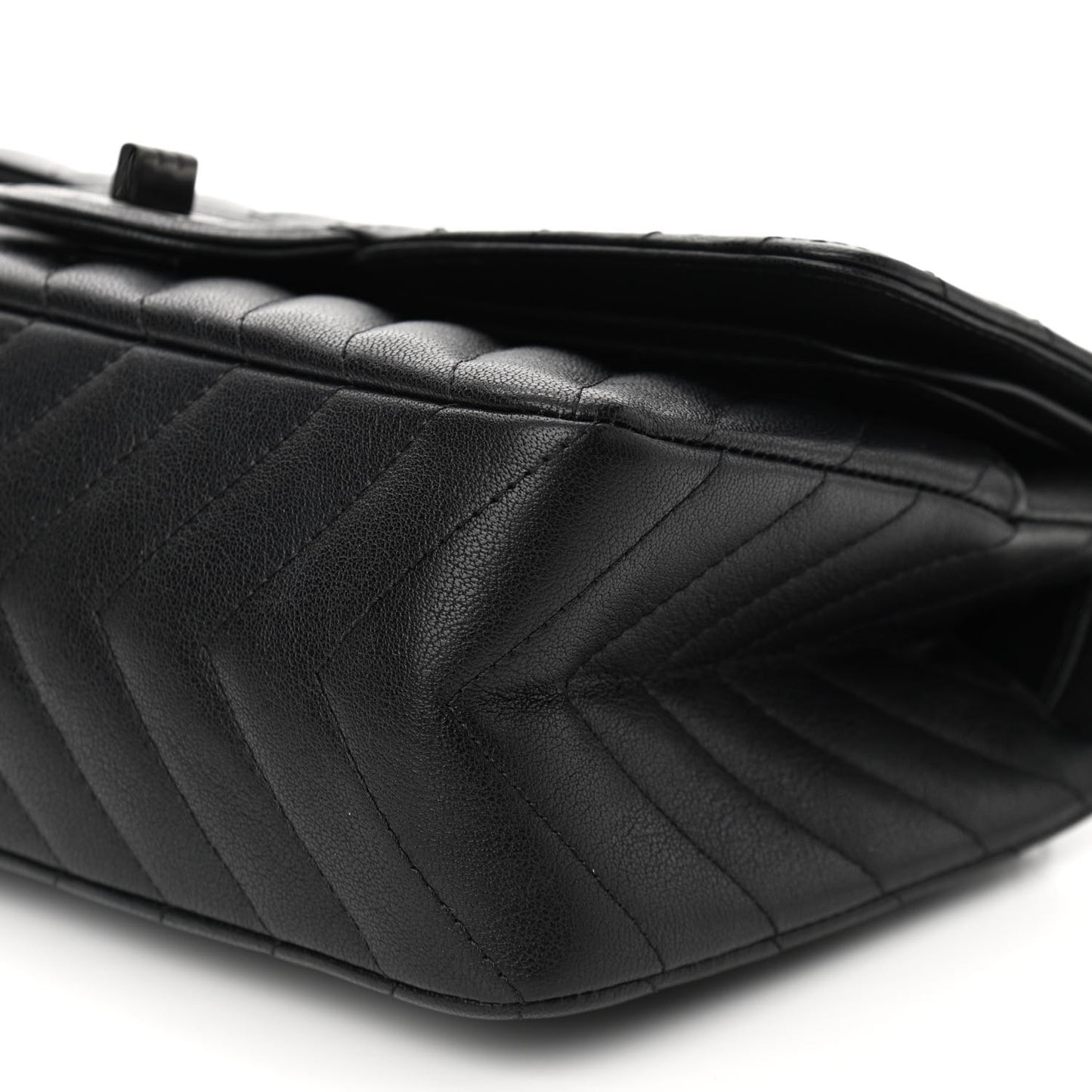 Sheepskin Chevron Quilted 2.55 Reissue 225 Double Flap So Black