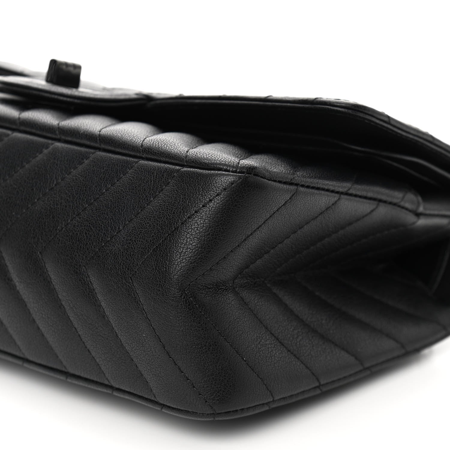 Chanel Sheepskin Chevron Quilted 2.55 Reissue 225 Double Flap So Black 10 of 11