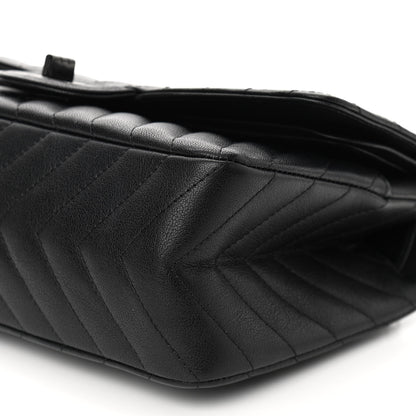 Chanel Sheepskin Chevron Quilted 2.55 Reissue 225 Double Flap So Black 10 of 11