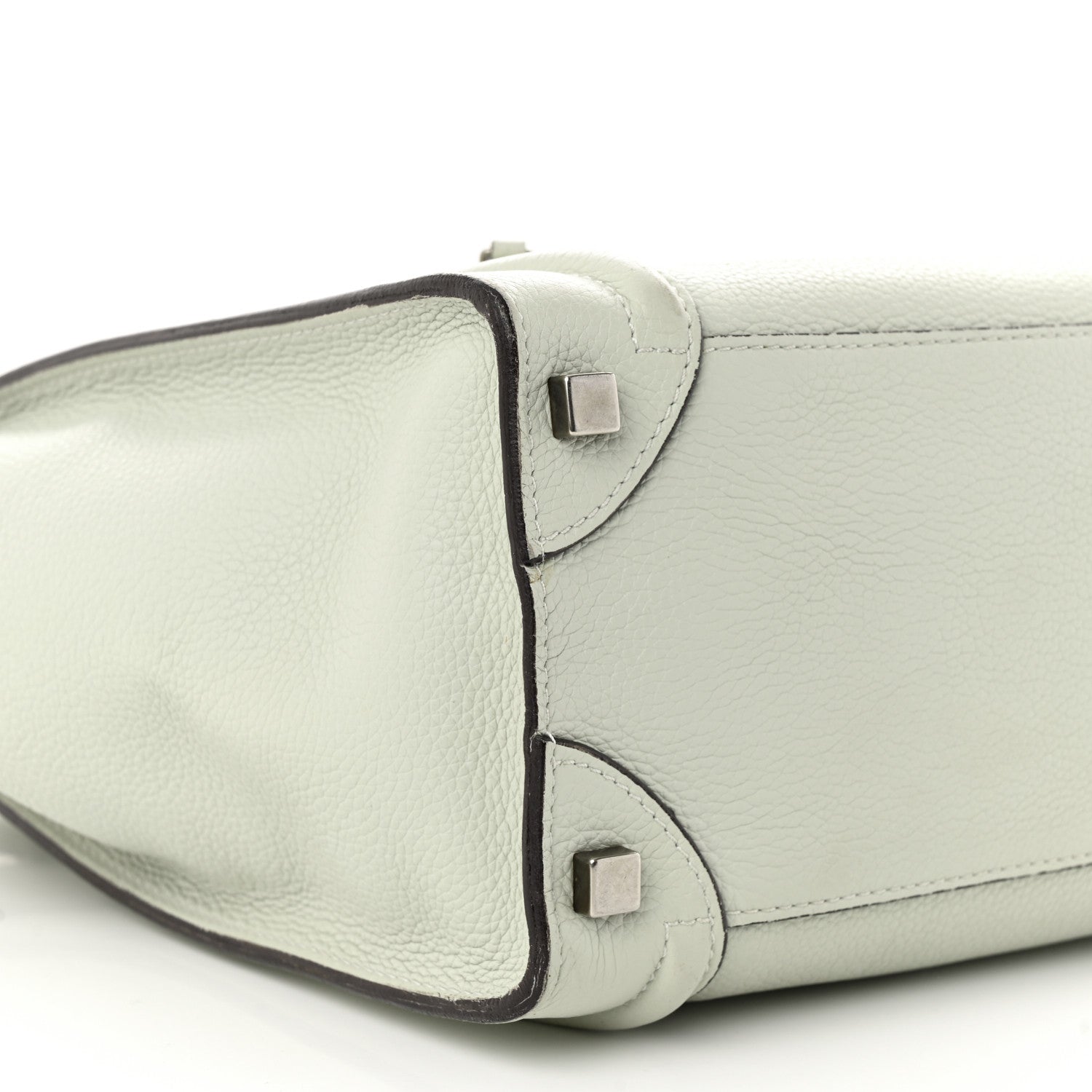 Celine Drummed Calfskin Micro Luggage Lune 8 of 13