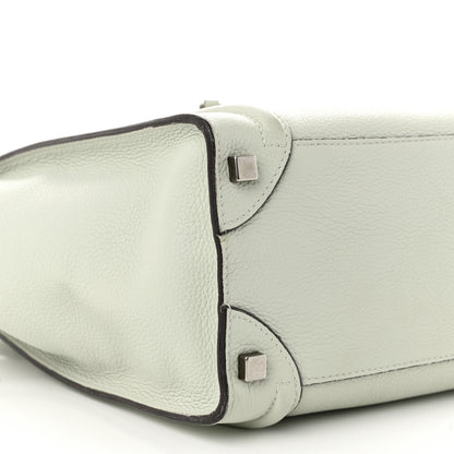 Celine Drummed Calfskin Micro Luggage Lune 8 of 13