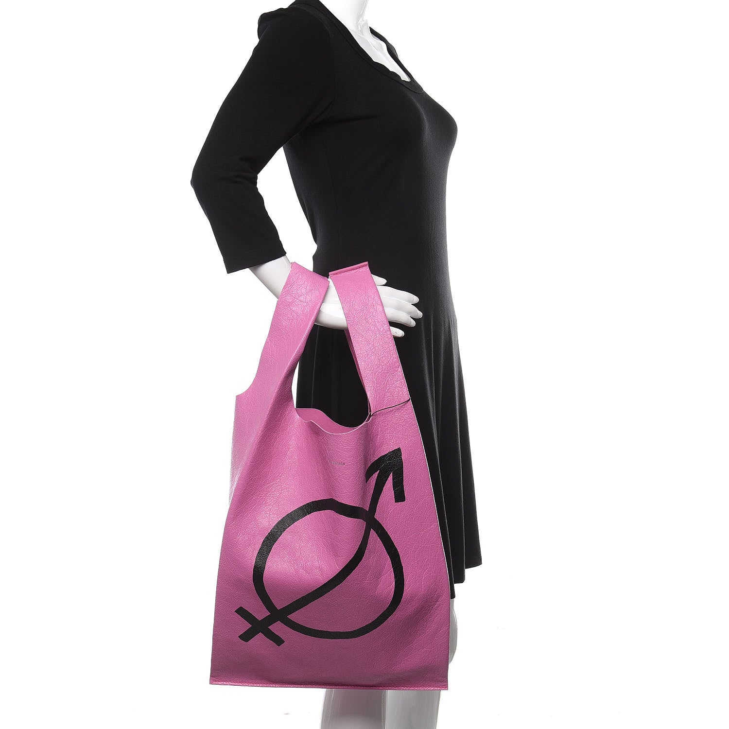Balenciaga Agneau Arena All Gender M Supermarket Shopper Rose Bonbon 2 of 12