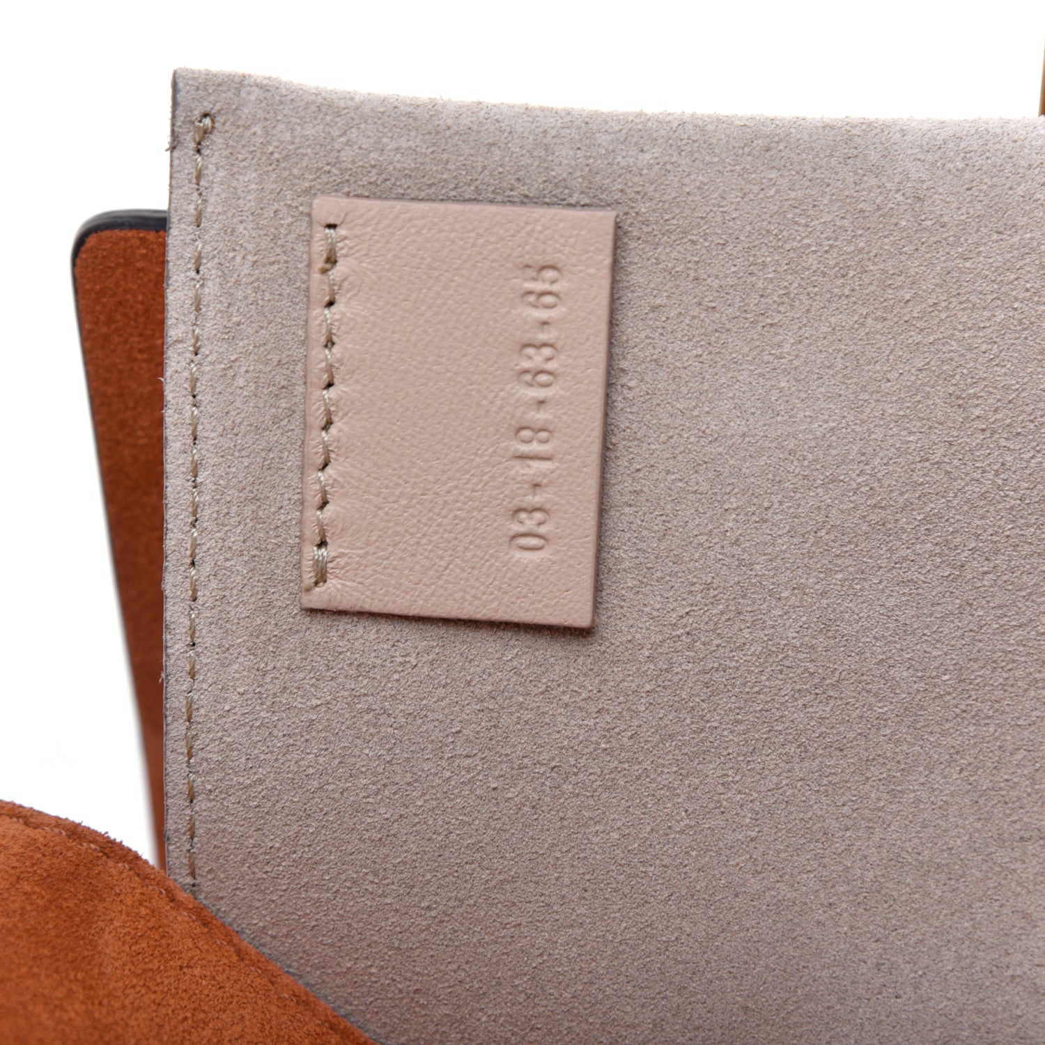 Chloe Suede Smooth Calfskin Drew Shoulder Bag Classic Tobacco 9 of 11