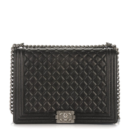 Chanel Caviar Quilted Large Boy Flap Black 1 of 8