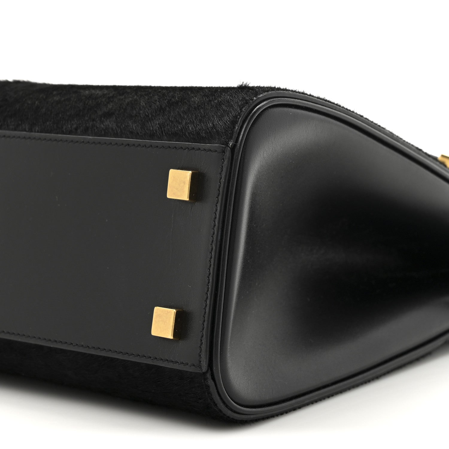 Saint Laurent Pony Hair Calfskin Manhattan Top Handle Black 9 of 14