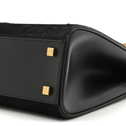 Saint Laurent Pony Hair Calfskin Manhattan Top Handle Black 9 of 14