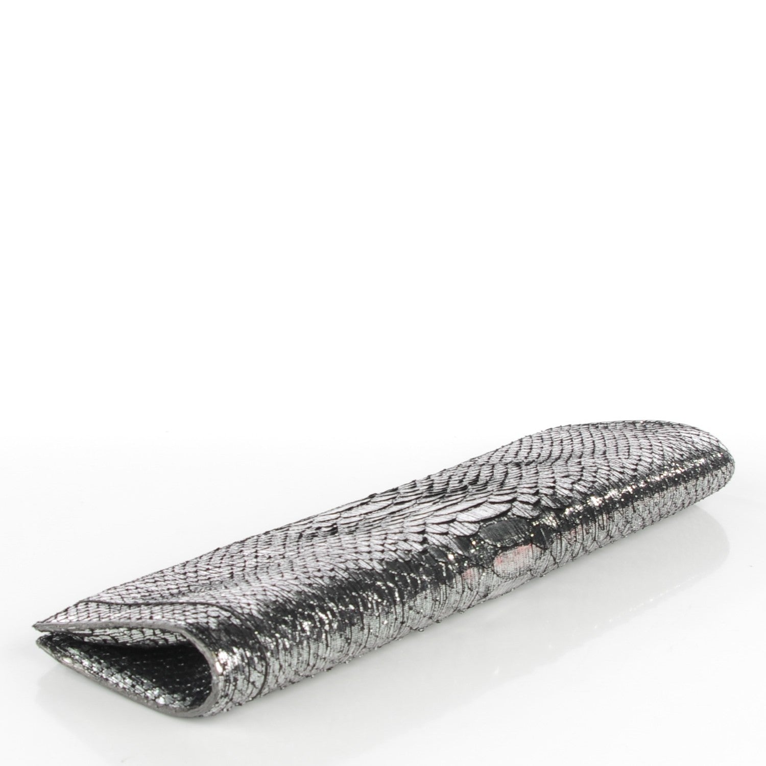 Nancy Gonzalez Python Razor Clutch Silver 4 of 7