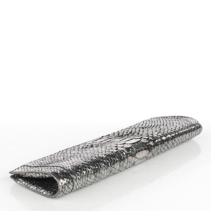 Nancy Gonzalez Python Razor Clutch Silver 4 of 7