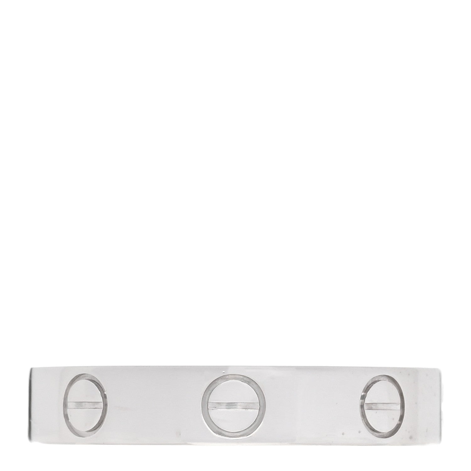 Cartier 18K White Gold 3.5mm LOVE Wedding Band Ring 52 6 1 of 4